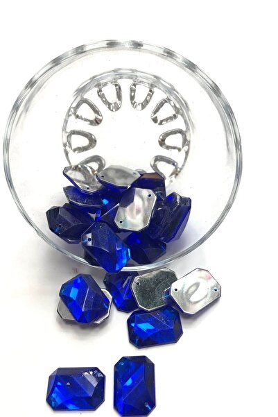 Bontex Saks сини правоъгълни пластмасови щипки, 1 опаковка от 20 броя – мъниста