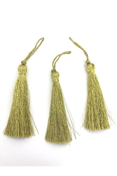 Bontex Ciucure cu sclipici auriu închis, 10 bucăți, 7 cm – Panglică decorativă