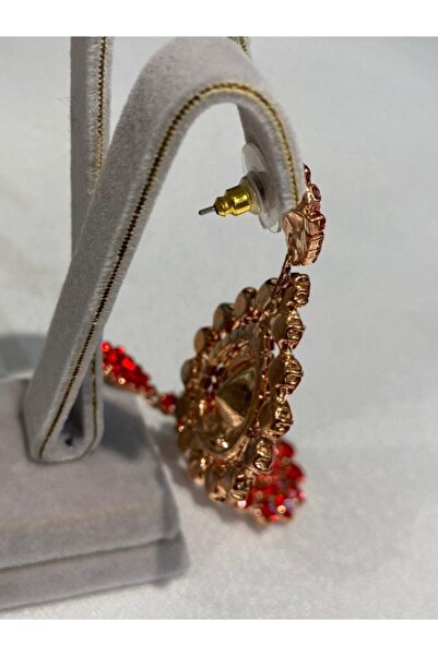 NİŞANTAŞI AKSESUAR Evening Dress Earrings *Drop Model with Stones* – Bijoux Earrings – Bijoux Earrings