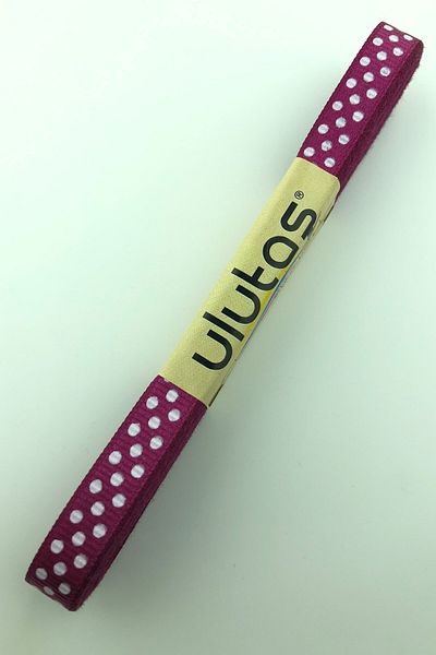 Ulutaş Υλικό αγκράφα Σκούρο δαμάσκηνο πουά Grosgrain Κορδέλα 1 μέτρο πλάτος 1 cm – Κορδέλα – Κορδέλα