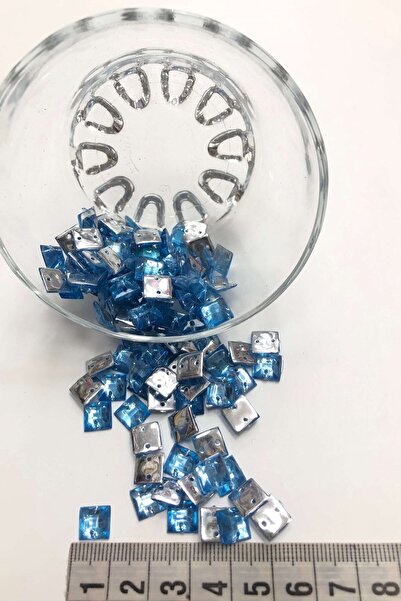 Bontex Plavi kvadratni plastični stub od kamena 1 pakovanje 20 grama – perle