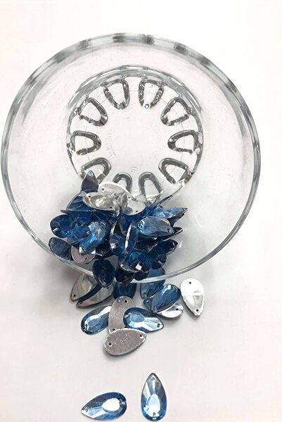 Bontex Piatră de plastic albastră tip picătură 1 pachet 20 grame – Mărgele