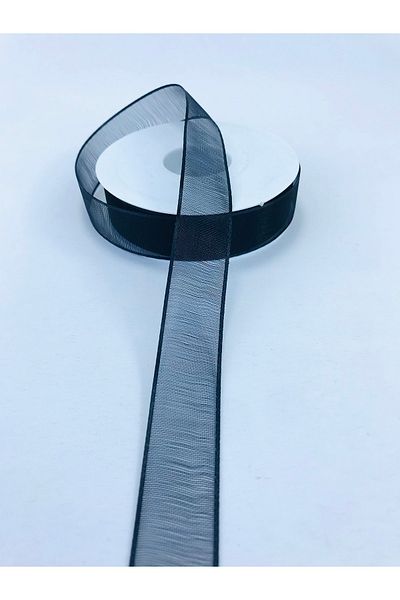 Bontex Μαύρη κορδέλα Hilton 2,5 cm 1 μέτρο – Κορδέλα – Κορδέλα