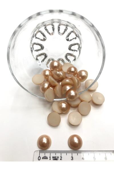 Bontex Χάντρες μισού μαργαριταριού πλαστικές 1 συσκευασία 50 γραμμάρια – Χάντρες