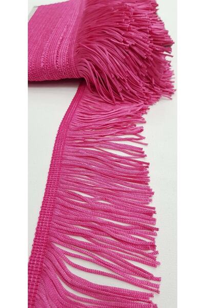 Bontex Fuşya Saçak Şerit Püskül 1 Metre En 8 Cm – Dekoratif Şerit