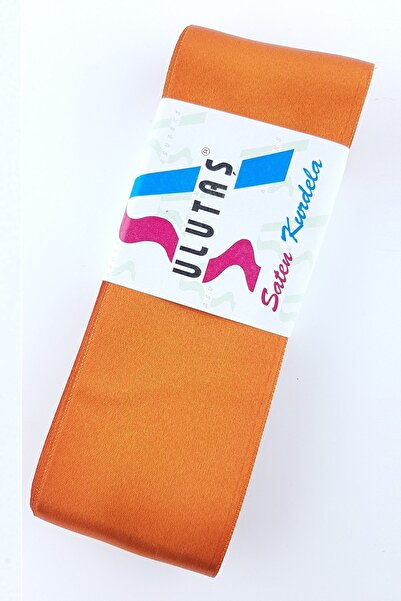 Ulutaş Materiale ornamentale Panglică satinată portocalie Lățime 6 Cm 1 Metru – Panglică – Panglică