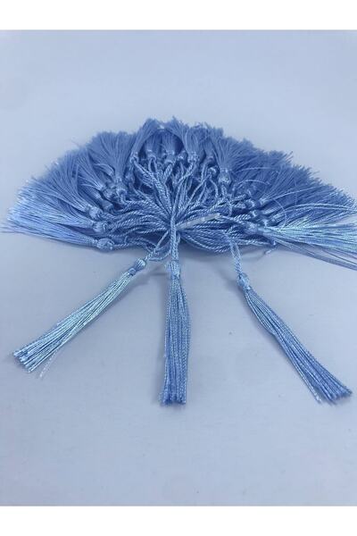 Bontex Baby Blue Long Decorative Tassel 10 Τεμάχια – Διακοσμητική Κορδέλα