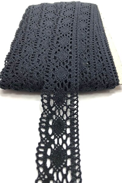 Genel Markalar Dekoratif Şerit Aksesuar Siyah Koton Kopanaki Dantel – Dantel