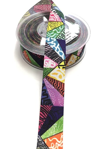 Bontex شريط جروسجرين منقوش ملون عرض 2.5 سم 1 متر – شريط