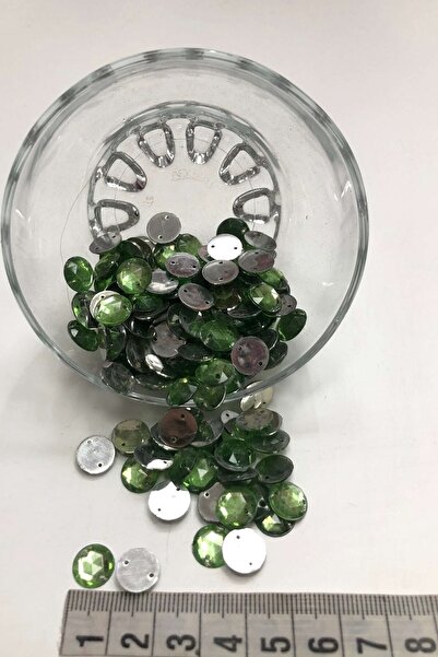 Bontex Okrugli plastični razmakni kamen svetlozelen 1 pakovanje 20 grama – perle