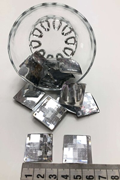 Bontex Прозрачни квадратни пластмасови щипки, 1 опаковка от 10 броя – мъниста