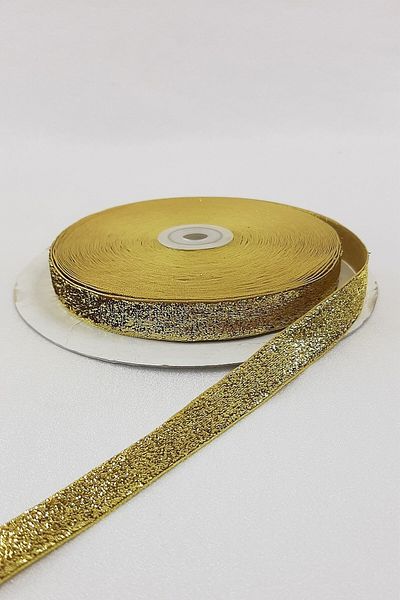 Bontex Χρυσοκίτρινη Glitter Velvet Κορδέλα Πλάτος 1,5 cm 1 Meter – Κορδέλα – Κορδέλα – Κορδέλα