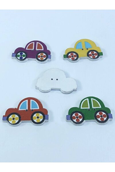 Bontex Automobil Sa deznom dugme u boji 1 paket 5 komada mešovite boje – dugme