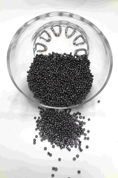 Bontex Mărgele de nisip negru 2 mm 1 pachet 50 grame – Mărgele