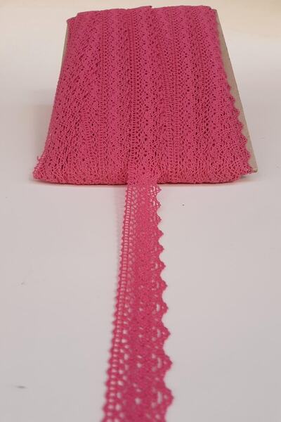 Bontex Ανοιχτό Φούξια Κοπανακί Βαμβακερό Δαντέλα 1 Μέτρο – Δαντέλα