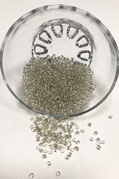 Bontex Perle od peska srebrne boje 3 mm 1 pakovanje 50 grama – Perle