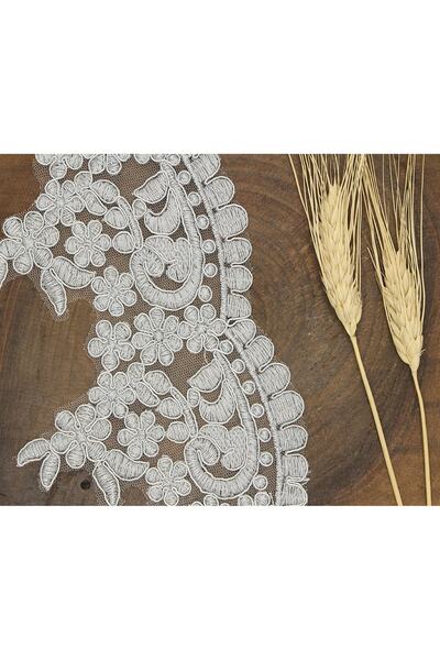 Bontex Gri Fransız Güpür 1 Metre – Dantel