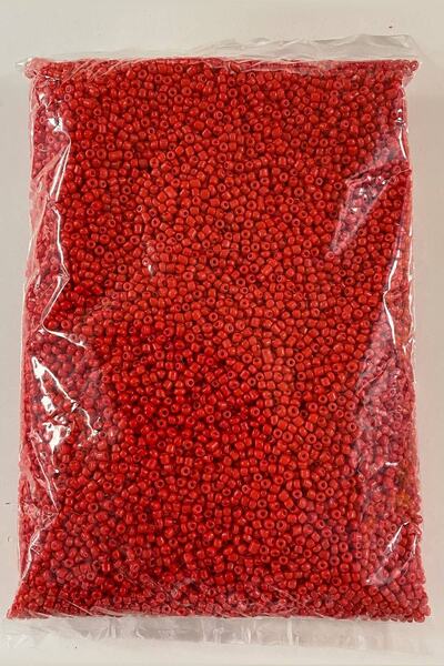 Bontex Χάντρες Κόκκινης Άμμου Ματ 3 χιλιοστά 1 Συσκευασία 500 γραμμάρια – Χάν...