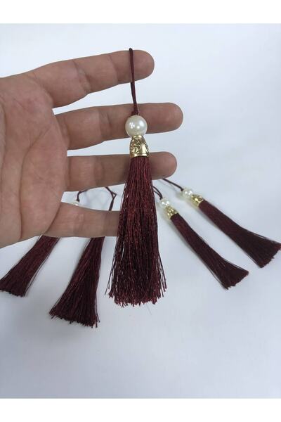 Bontex Φούντα Βουργουνδίας με Χρυσό Κάλυμμα και Πέρλες 5 Τεμάχια Μήκος 12 εκ....