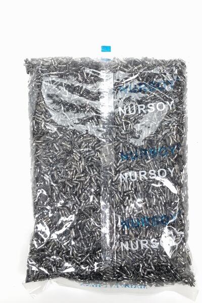 Bontex Ανθρακί Γκρι Χάντρες Σωλήνα 3 χιλ. 1 Πακέτο 500 γραμμάρια – Χάντρες