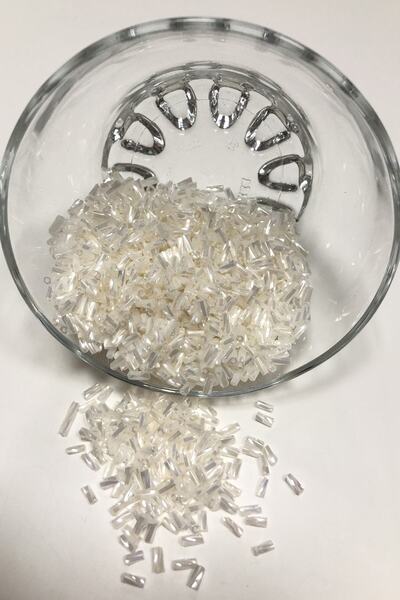 Bontex Mărgele tăiate spiralat cremoase 1 pachet 50 grame – Mărgele