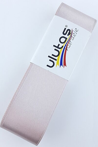 Ulutaş Materiale ornamentale Pudră închisă Panglică satinată Lățime 4 Cm 1 Mi...