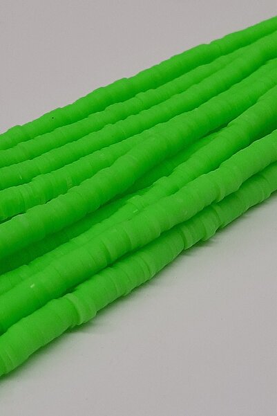 Bontex Χάντρες Νέον Πράσινες Φίμο 6 χιλ. 1 Σειρά – Χάντρες