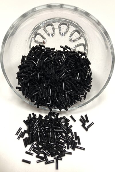 Bontex Crne tube perle 5 mm 1 pakovanje 50 grama – Perle