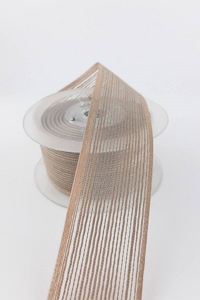 Bontex Ανοιχτό καφέ λινό εφέ Κορδέλα Πλάτος 4 cm 1 μέτρο – Κορδέλα – Κορδέλα