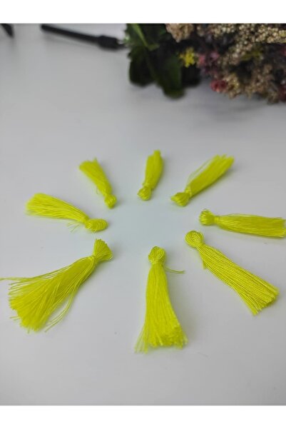 Bontex Galben Neon bumbac Ciucuri 3 Cm 10 Bucăți – Panglică Decorativă