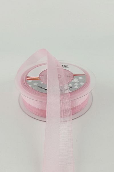 Ulutaş Στολίδια Υλικά Pink Waterway Ribbon 1 Meter Πλάτος 2,5 cm – Κορδέλα – Κορδέλα