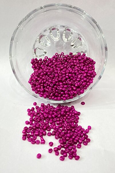 Bontex Sortiment de mărgele: Mărgele de nisip fucsia mat, 4 mm, 1 pachet 50 g...