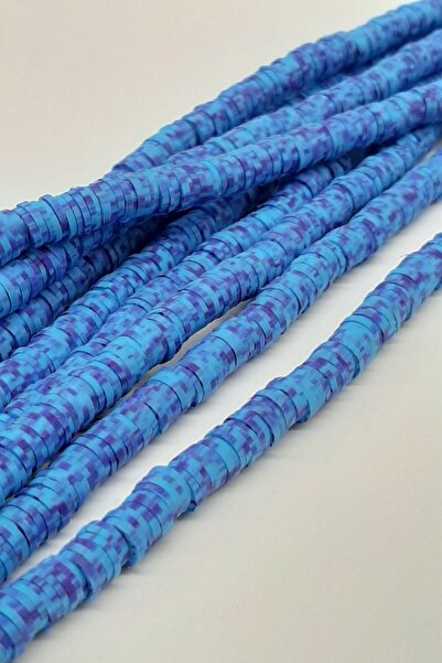 Bontex 1 niz živopisnih tamnoplavih fimo perli od testa 6 mm – perle