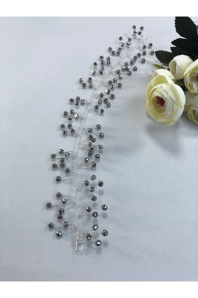 Bontex Γυναικείο Αξεσουάρ Μαλλιών και Τουρμπάνι με Ασημί Χρώμα Κρύσταλλο – Στ...