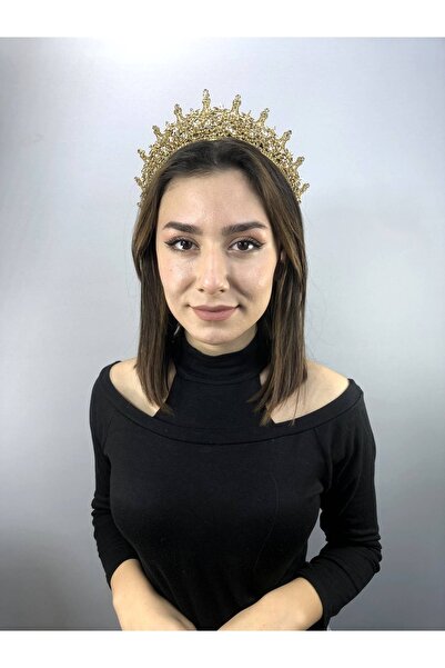 Bontex Henna Leganis de culoare aurie și Coroana Miresei – Accesoriu pentru M...