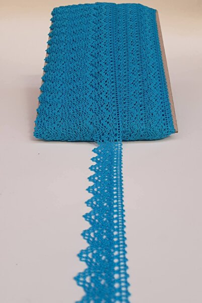 Bontex Τιρκουάζ Κοπανάκι Κοτόν Δαντέλα Πλάτος 2,5 εκ. 1 μ. – Δαντέλα