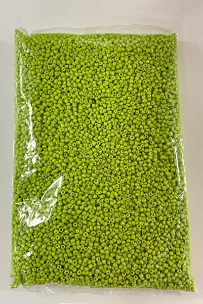 Bontex Отворени матово зелени стъклени мъниста 3 мм 1 опаковка 500 грама – Мъ...