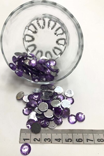 Bontex Πλαστική Πέτρα Στρογγυλή Λιλά 1 Συσκευασία 20 γραμμάρια – Χάντρες