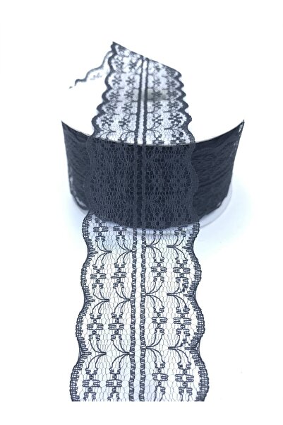 Bontex Черна дантелена панделка 5 см 3 м – Дантела