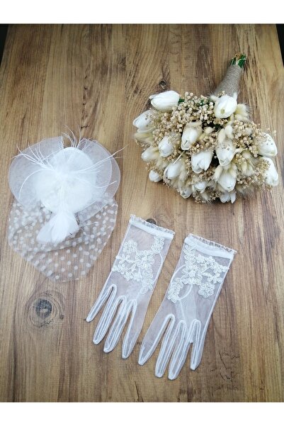 Bontex Σετ Γάμου με Τεχνητά Λουλούδια, Ανθοδέσμη Νύφης και Σετ Βουαλέτ, Συλλο...