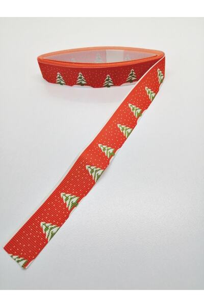 Bontex Panglică Grosgrain din lemn de pin roșu alb 2,5 cm 2 metri – Ornament ...