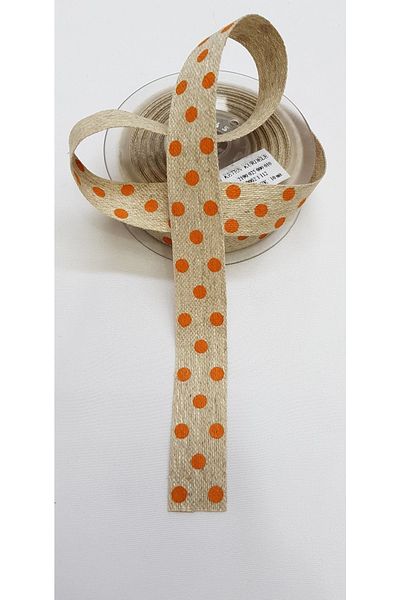 Bontex Κουκκίδα Λινό Κορδέλα Πλάτος 2,5 cm 2 μέτρα