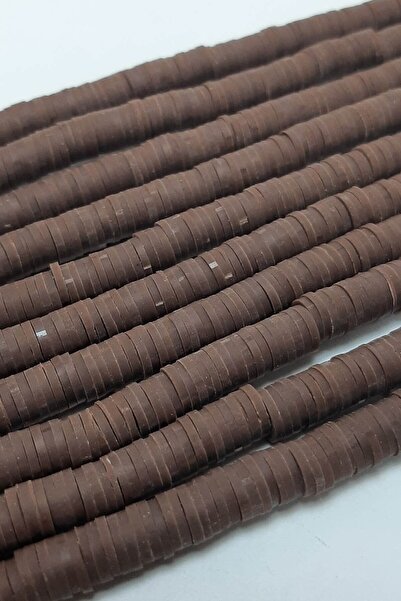 Bontex Καφέ χάντρες φίμο 6 χιλιοστά 1 σειρά – Χάντρες