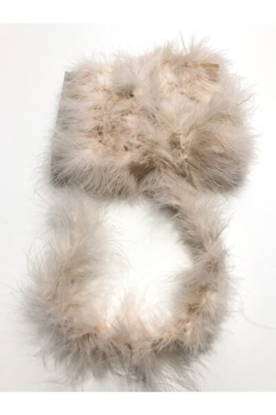 FdayAksesuar Διακοσμητική Κορδέλα Αξεσουάρ Πούδρα Χοντρό Φτερό 1 Mt-tlt-1006 ...