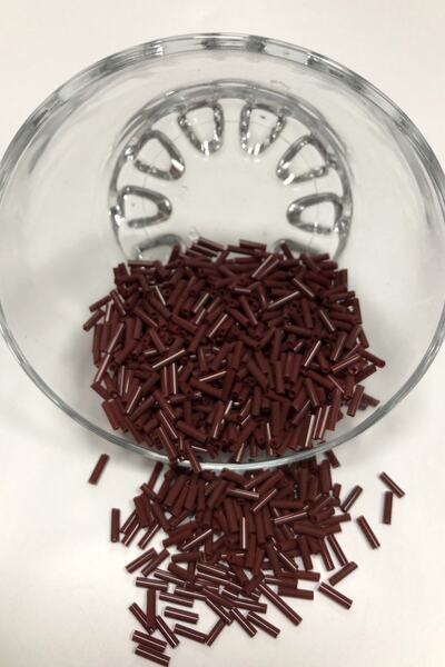 Bontex Mărgele de țeavă maro închis 50 gr – Mărgele