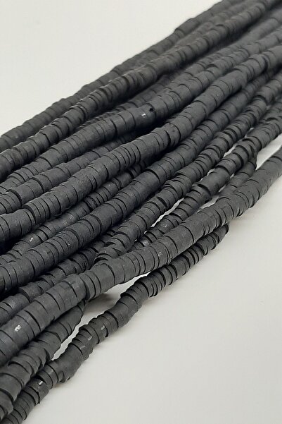 Bontex Crne Fimo perle od testa 6 mm 1 niz – Perle