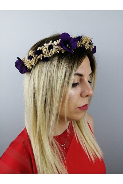 Bontex Ljubičasta cvetna kremasta suva cvetna kruna – Ostali dodaci za kosu