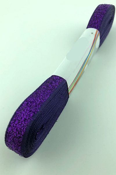 Bontex Μωβ Velvet Glitter Κορδέλα Πλάτος 1 cm 1 μέτρο – Κορδέλα – Κορδέλα