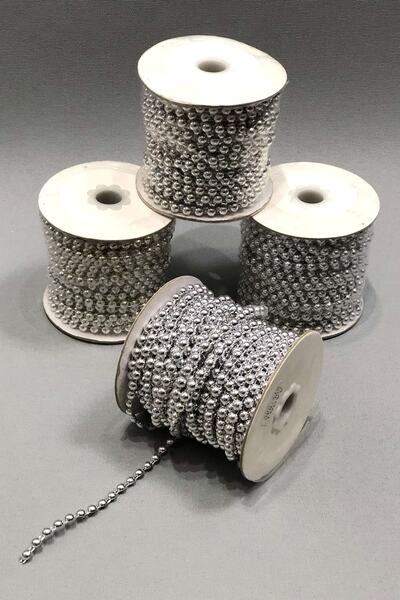 Bontex Ασημένιο κομμένο μαργαριτάρι 6 χιλιοστά 1 σφαίρα 25 μέτρα – Χάντρες