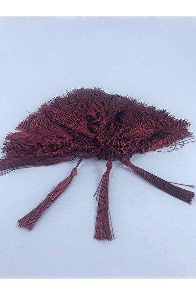 Bontex Ciucuri lungi decorativi roșii Claret 10 bucăți – Panglică decorativă